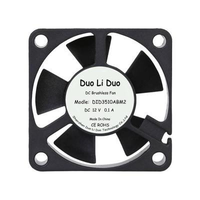 China Small hotels air cooler mini brushless hydraulic exhaust fans DC 5v 12v 24v 35X35X10mm axial flow fan3510 ultra quiet fan for sale