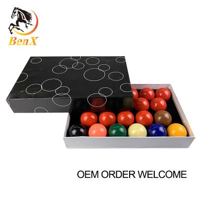 China 22pcs Ball 52.5mm Professional Manufacture Resin Snooker Billiard China Custom Pool Balls for sale