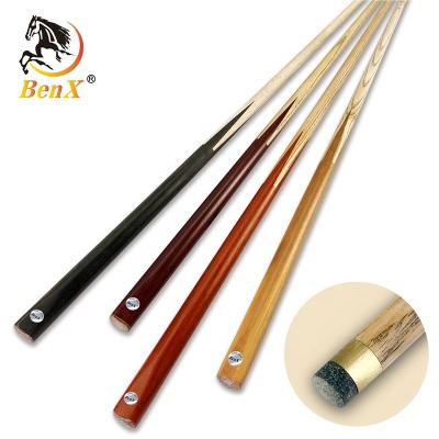 China Benxiao solid wood one piece billiard cue, mounted wood, HAND MADE one piece billiard cue cue for sale