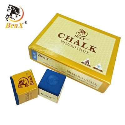 China Oil Powder Benxiao Premium Billiard Chalk 3A Quality 12pcs/box for sale