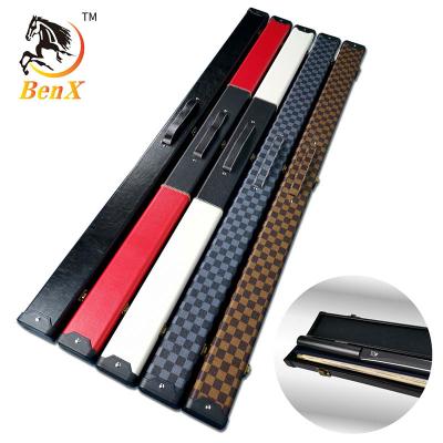 China One Piece 1/2 Cue Box Benxiao 3/4 Style PU Billiards Cue Box Quality Factory Strong Sale Directly for sale