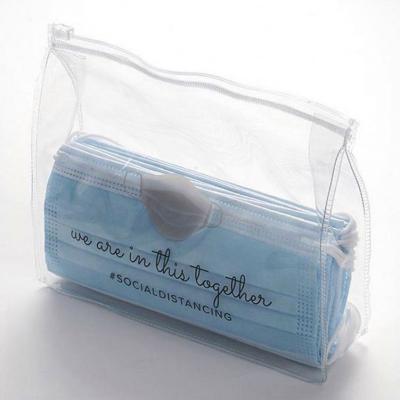 China Fashion Clear Clear Packaging Zipper Transparent Makeup PVC Custom Cosmetic Bag for sale