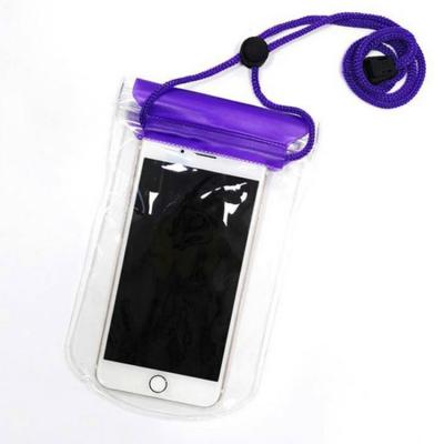 China Wholesale High Quality Clear Waterproof PVC Handled Phone Customer Bag for sale