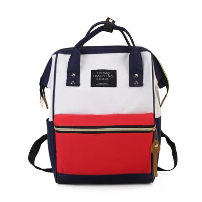 China New 2019 backpack large capacity canvas school bag Korean version teenage girls school backpack wholesale for sale