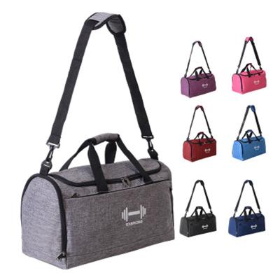 China Customized Lightweight Gym Duffel Bag Polyester Eco-Friendly Foldable Waterproof Duffel Bag With Shoe Compartment for sale