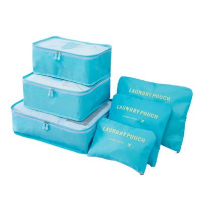 China Wholesale Cheap Travel 6pcs Durable Packing Cubes Travel Storage Set Organizer Bag Packing Luggage Cubes For Traveling for sale