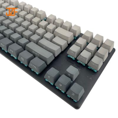 China Customizable Gaming/Office/Household Design OEM Cherry Profile Dye Gray Gradient PBT Sublimation Keycaps for Gaming Mechanical Keyboard for sale