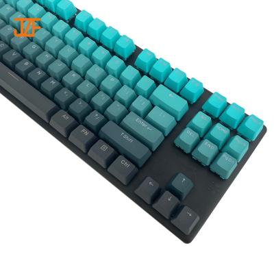 China Gaming/Office/Household Gradient Keyboard 61 87 104 68 Cherry 60 Keys XDA 60% Dyesub Rk61 Azerty Cyan Black Cyan Black OEM Custom for sale