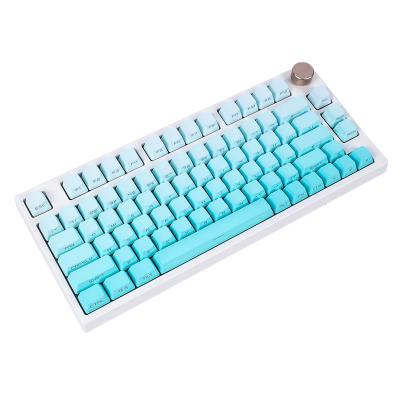 China Mechanical Keyboard DIY Kit With Knob Keyboard Pad 3-Mode Computer Keyboard 75% Mount Structure Wireless for sale