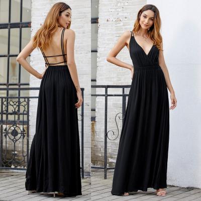 China Anti-wrinkle original design fashion new strapless backless evening dress sexy women dress for sale