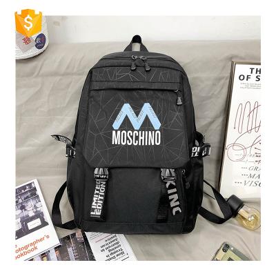 China Waterproof Custom Nylon Made 2021 New Design Simple Fashionable Canvas College Bag for sale