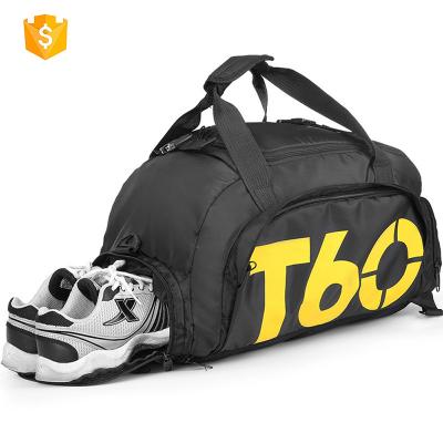 China Wholesale Purpose Guangzhou Multifunctional Factory Logo Breathable Waterproof Black Gray Custom Sports Gym Bag for sale