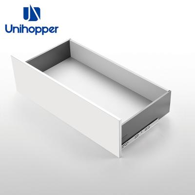 China Contemporary thin soft narrow undermount drawer slides sideboard slider metal drawer legrabox for sale