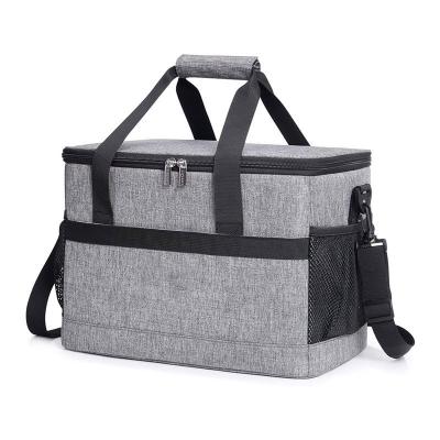 China Single Portable Picnic Bag Portable Oxford Cloth Lunch Bag Waterproof Hot Selling Aluminum Foil Shoulder Insulation Ice Pack for sale