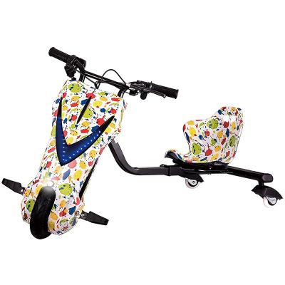 China Child 3 Wheel Kids Drift Scooter Electric Drift Tricycle Scooter Drifting Electric Scooter for sale