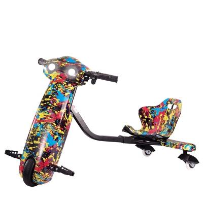 China Spirit 36V Battery 250W Brushless Motor 3 Wheels Bluetooth Plastic Cover +Speaker +led Lights+down Small Drift Scooter Electric Drift Scooter for sale