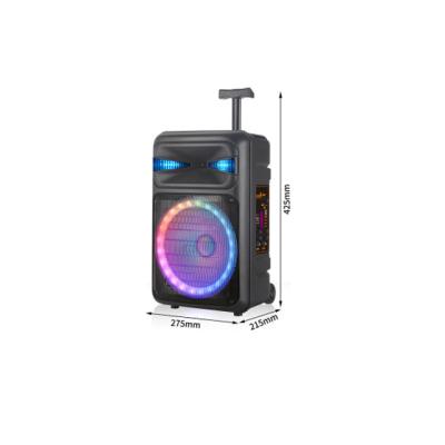 China Wireless Charger For Mobile Phone 8 Inch Woofer Speakers Trolley Battery Active Loud Speakers With Wireless MIC for sale