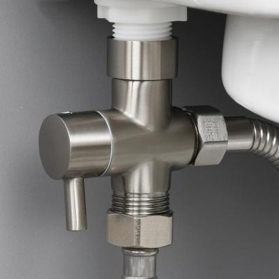 China With Diverter Bathroom Shower Connector T-Adapter Toilet Bidet Sprayer Switch Water Swept Diverter Valve for sale