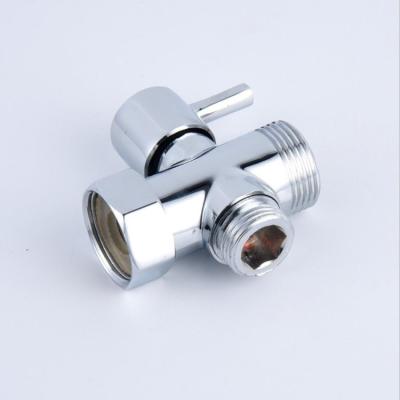 China With 3 Ways Valve Diverter Bath Toilet Bidet Sprayer Shower Head Connector T-Adapter for sale