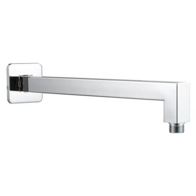 China No Turnout 40cm Square Bathroom Brass Pipe Wall Mounted Concealed Shower Accessories Extension Arm Elbow Chrome for sale