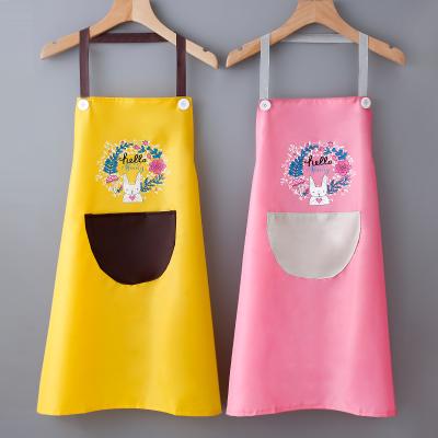 China Cleaner 2020 yanzhen factory household diary hand wiping rabbit apron hand wiping apron waterproof apron custom logo wholesale for sale