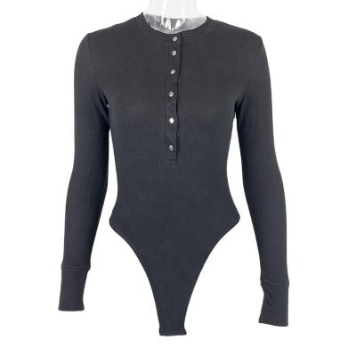 China Big Crotch Cotton Spandex Women's Snap Crotch Suit Breathable Running Good Quality Sexy Jumpsuit Fabrics for sale