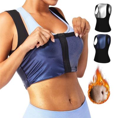 China Breathable Waist Trainer Corset Vest For Weight Loss Sports Body Shaper Workout Underbust Cincher Belly Tank Top for sale