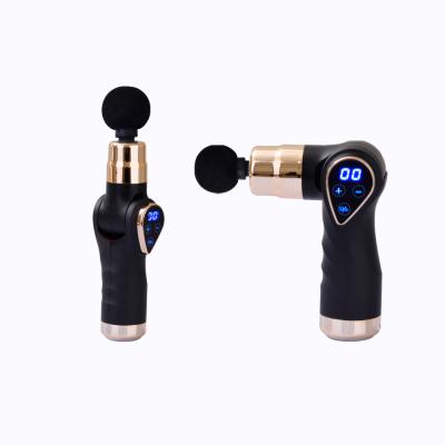 China Deep Tissue Percussion Body Muscle Massage Gun Mini Fascia Gun Mini Handheld Muscle Massager Heat Muscle Therapy Gun for sale