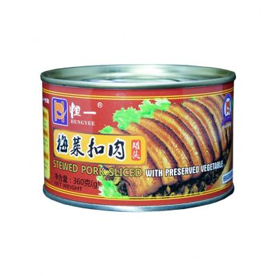 China Well Made 360g Canned Maker Canned Sliced ​​Cooked Pork With Vegetables Canned for sale