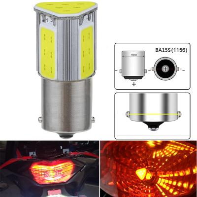 China 1x PCB S25 P21W PYW Ba15s 16 Bayd 17 LED COB For 12V Car Bulbs Turn Signal Light Brake Parking Reverse Lamp Red Yellow White for sale