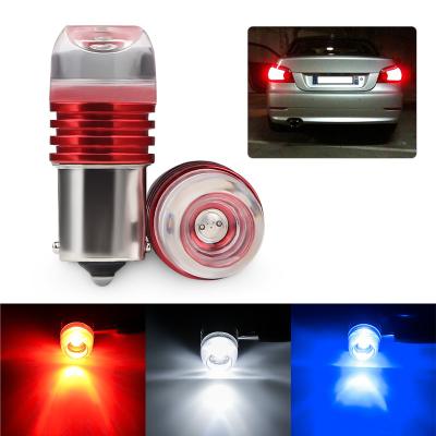 China 1157 PCB 1156 COB BAY15D P21 Strobes Led High Lumen Red COB Bulb Chips For Cars LED Brake Lights Turn Signal DC 12V for sale