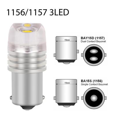 China 1X 1156 BAS 17 BAYD Car Dome Strobe Light Led Strobe Lamp Red White 5630 3SMD Brake Turn Signal Reverse Tail Flashing Light 12V for sale