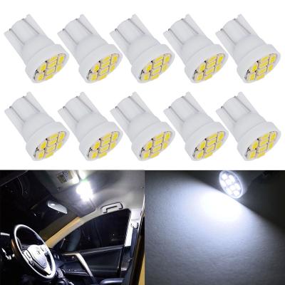 China Citroen Car Interior Dome Reading Light T W5W 5W5 LED Bulb 12V 7000K 1206 8 Super Bright White SMD Clearance Wedge Side Auto Lamps for sale