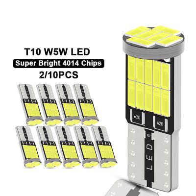 China Car Clearance Lights W5W 194 Car Bulb 501 Canbus 26SMD 4014 White Car 5w5 Chip W5W 168 Dome Led Interior License Plate Reading 12V for sale