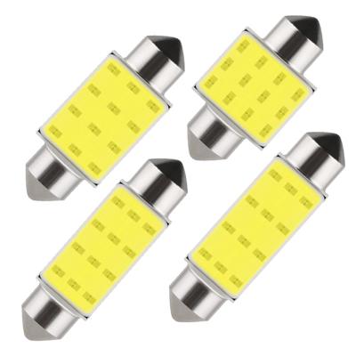 China For PEUGEOT 1 PCS Car LED Bulb C10W C5W Festoon COB 31mm 36 39 41 12V Whtit Interior Dome Reading License Plate Light Lamp for sale