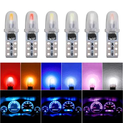 China 1x T5 W3W W1.2W LED Gauge Tachometer Bulb Dashboard Reading Light Bulb 1x T5 W3W W1.2W LED Amber Yellow Blue 12V DC For Car Auto Accessories for sale