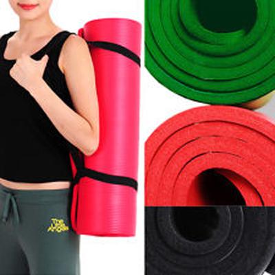 China Home Rubber foam Yoga Pilates Mat Non slip with carry strap for sale