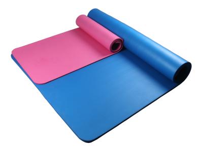 China 190 x 100cm Double natural rubber yoga mat with carry strap / Free 6P for sale