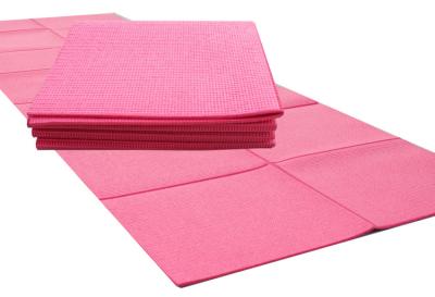 China Folding Anti Slip ECO Friendly Yoga Pilates Mat  PVC Foam OEM for sale