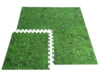 China EVA Artificial Turf Synthetic Martial Arts Series Green Grass Sport Fitness floor Mat for sale