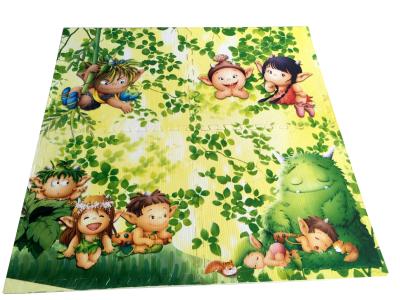 China EVA Turf Tiles Heat Transfer 3D Cartoon Martial Arts Mat for Kids for sale