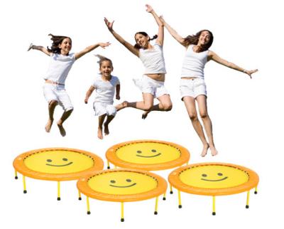 China OEM Mini trampoline rebounder fitness exercise bouncer round workout indoor outdoor for sale