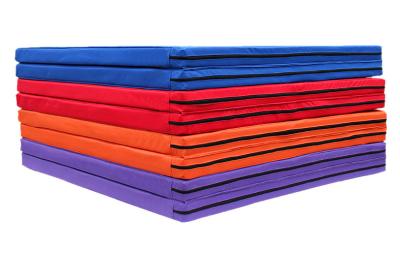 China Colorful Folding PE sponge gymnastics panel mats / extra thick exercise mat for sale