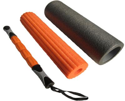 China Custom Printing 3 in 1 Eco friendly fitness Yoga foam roller with massage point for sale