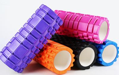 China Hollow yoga massage fitness EVA foam roller ABS Tube 33 x 15cm for sale