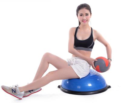 China Hot Bosu Ball Balance Trainer Indoor Fitness Equipment  Workout  With Pump for sale