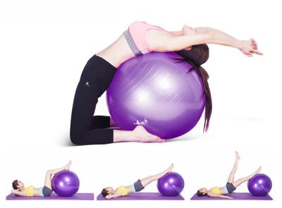 China 55cm 65cm Exercise Ball  PVC foam Abdominal Back Leg Workout for sale