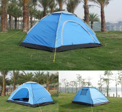 China Colorful Track Double layer Waterproof 2 Person Camping Tent Dome Backpacking for sale