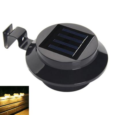 China Garden 2022 New Arrivals  Black and White Mini Solar Sink Light Outdoor Waterproof Led Solar Wall Fence Light for sale