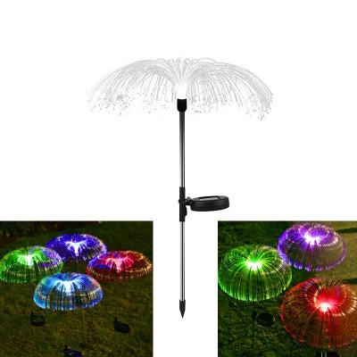 China Garden Outdoor Optical Fiber  Solar Lights Birthday New Year's Day Festival Decoration Waterproof LED Fireworks Lights for sale